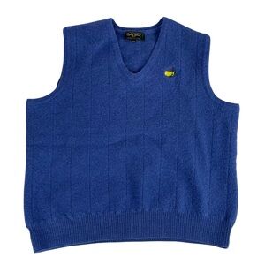 Bobby Jones Women's Masters Golf Baby Alpaca Wool Vest Blue Purple Size XL